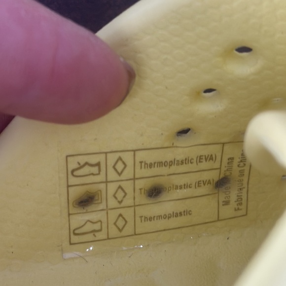 JOYBEES Weekend Mule 8-8.5 Yellow Iris/White LIKE NEW! - Picture 8 of 8